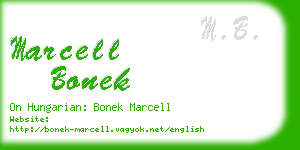 marcell bonek business card
